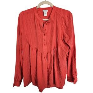 Sundance Womens Mystic Fall Tunic Size M Pintuck Boho Coastal Grandma Resortwear